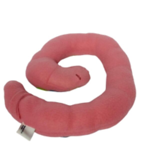 Koala Crate Pink Worm Plush Stuffed Animal 10.5" - Picture 5 of 6